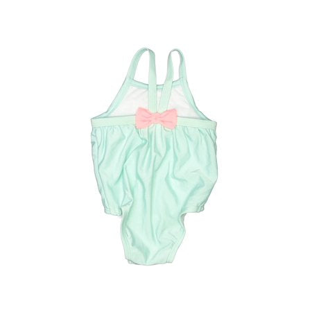 Girl's 1pc Heart Shaped Floral Design Swimsuit - Stylz Select