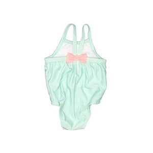 Girl's 1pc Heart Shaped Floral Design Swimsuit - Stylz Select