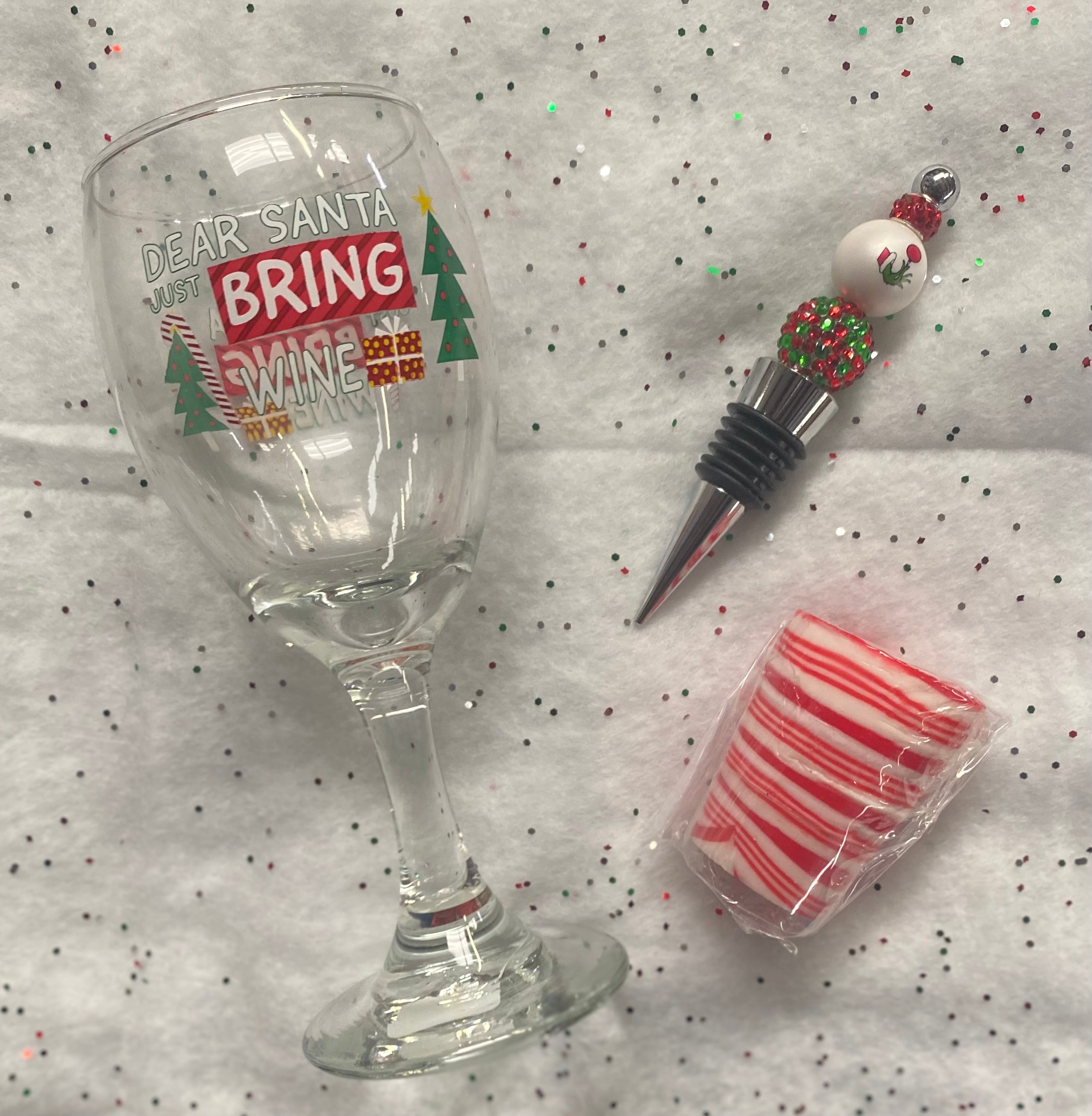 Christmas Wine Glass Gift Set