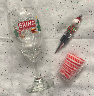 Christmas Wine Glass Gift Set