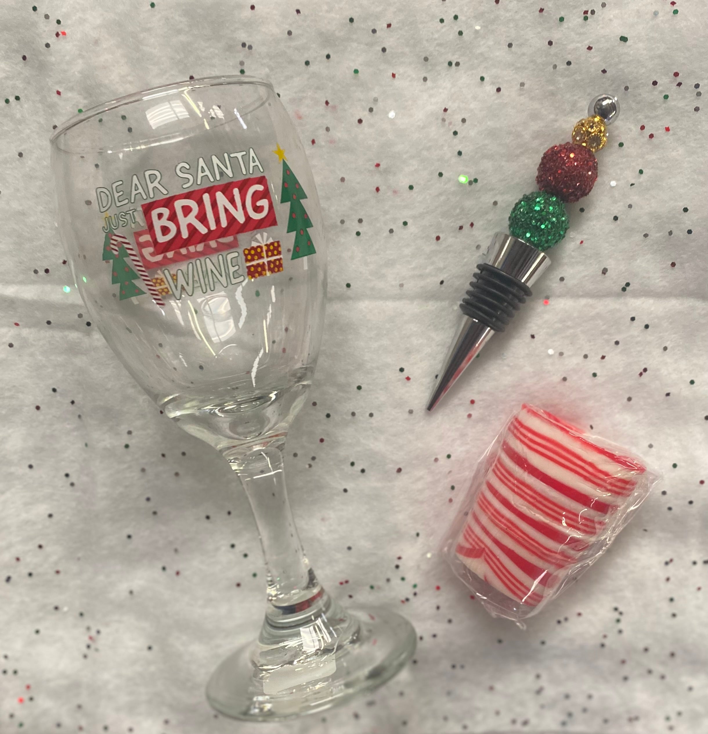 Christmas Wine Glass Gift Set