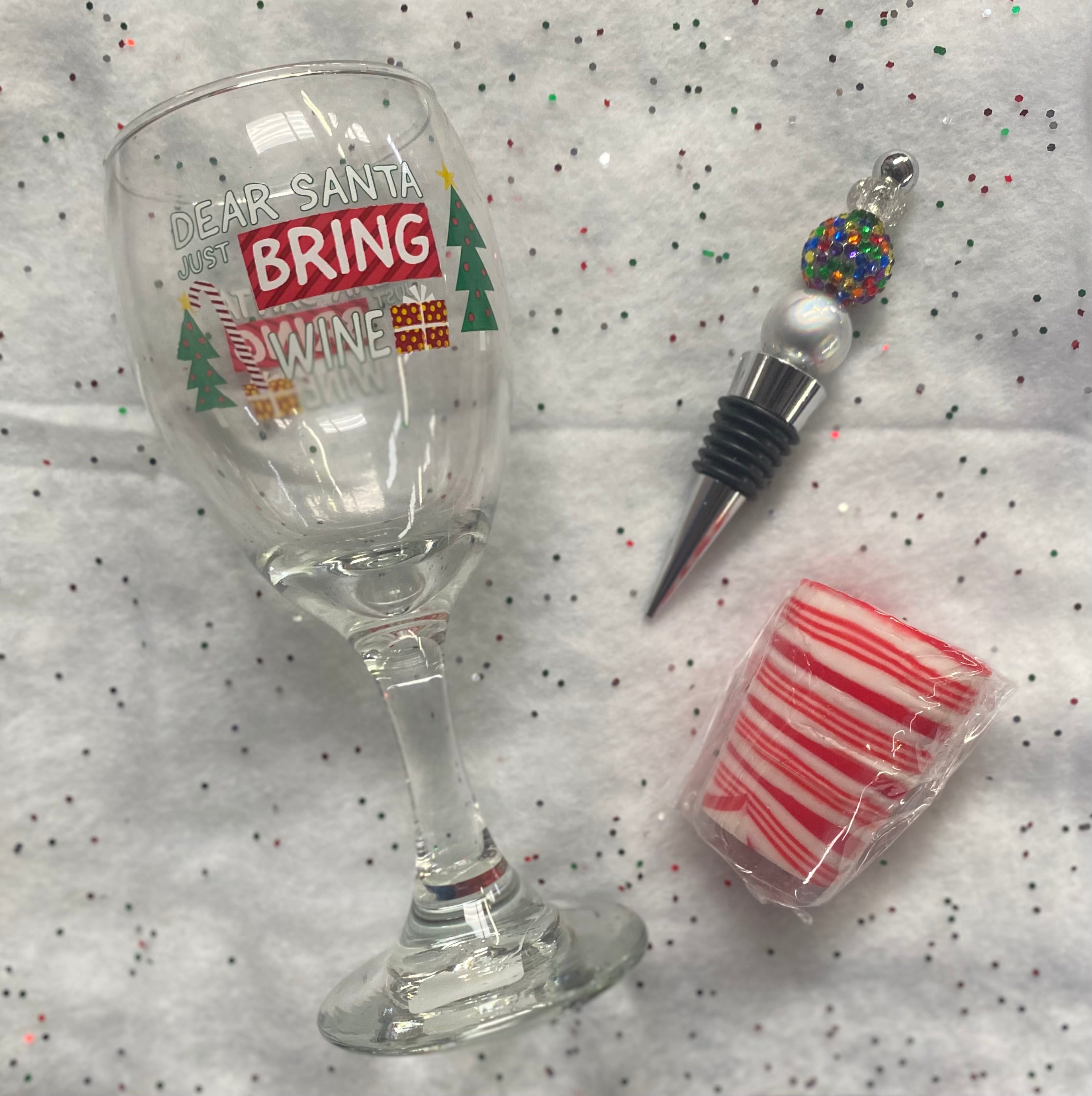 Christmas Wine Glass Gift Set