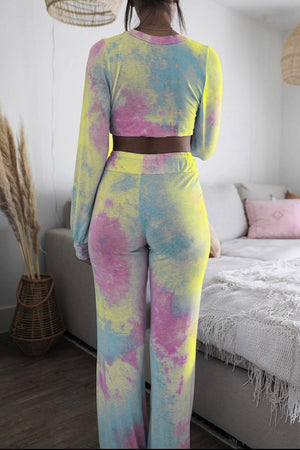 Tie-Dye 2pc Pants Set - Stylz Select