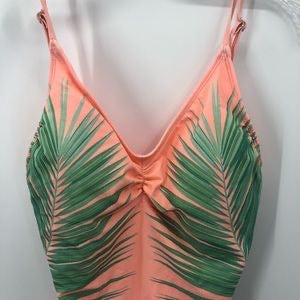 Leaf Print Backless Swimsuit - Stylz Select