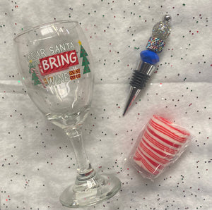 Christmas Wine Glass Gift Set