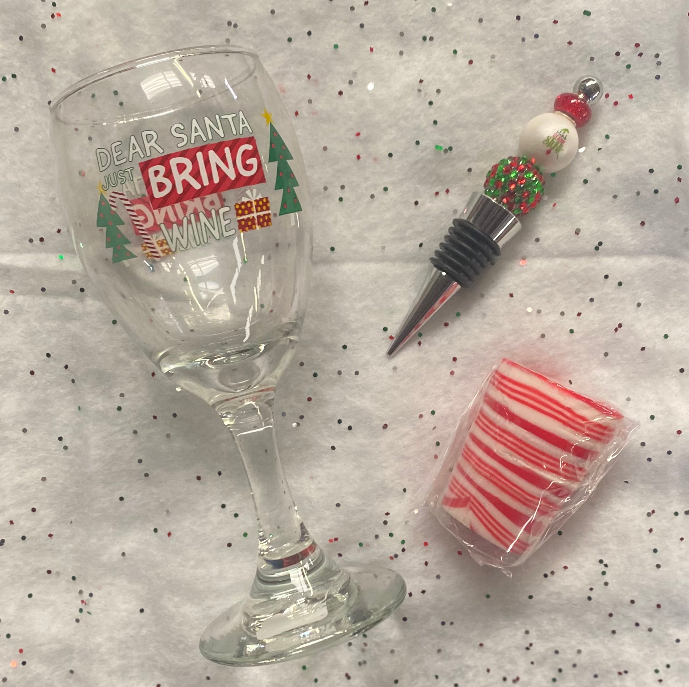 Christmas Wine Glass Gift Set