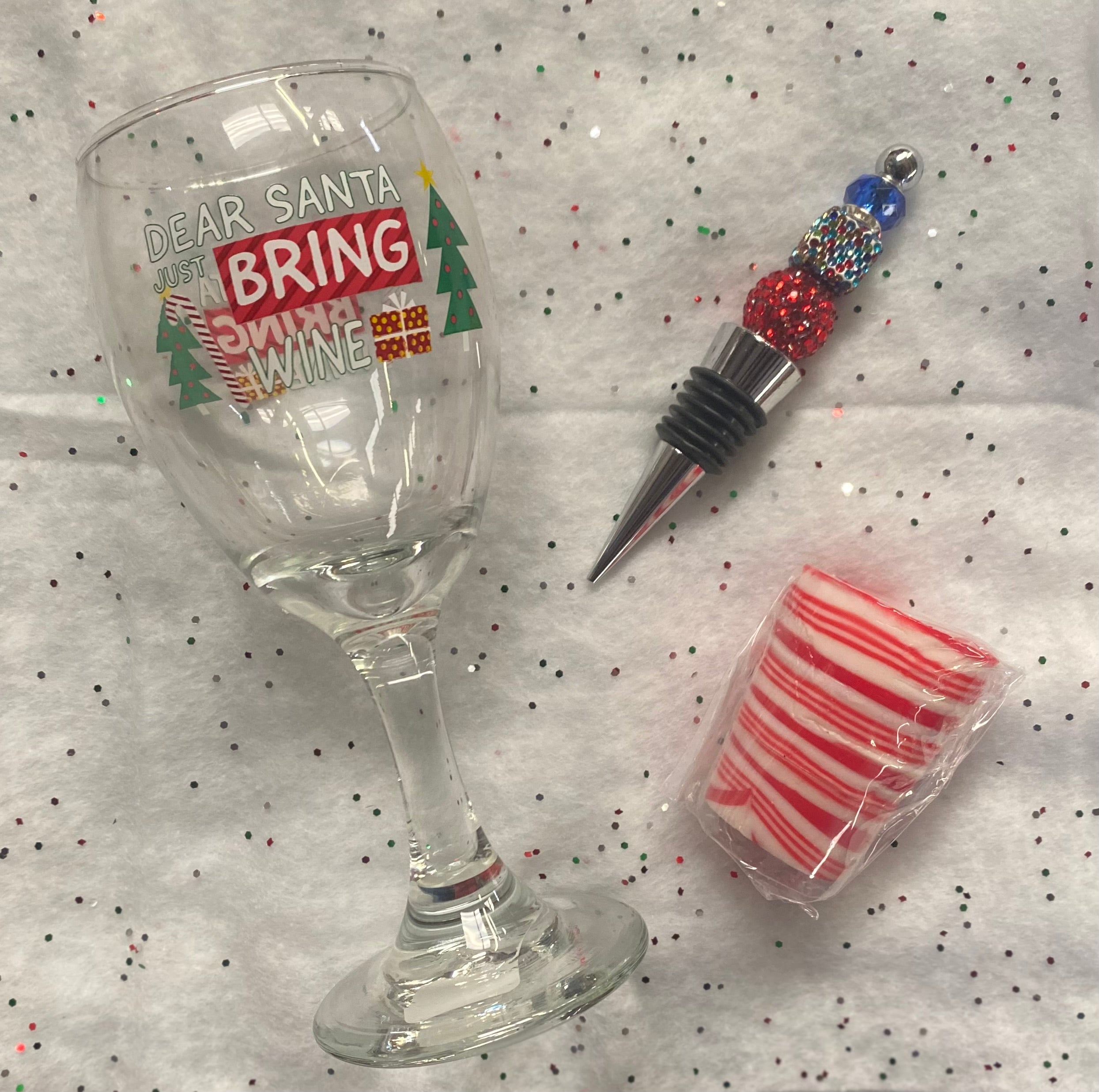 Christmas Wine Glass Gift Set