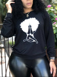 Casual Black O-Neck Sweatshirt - Stylz Select