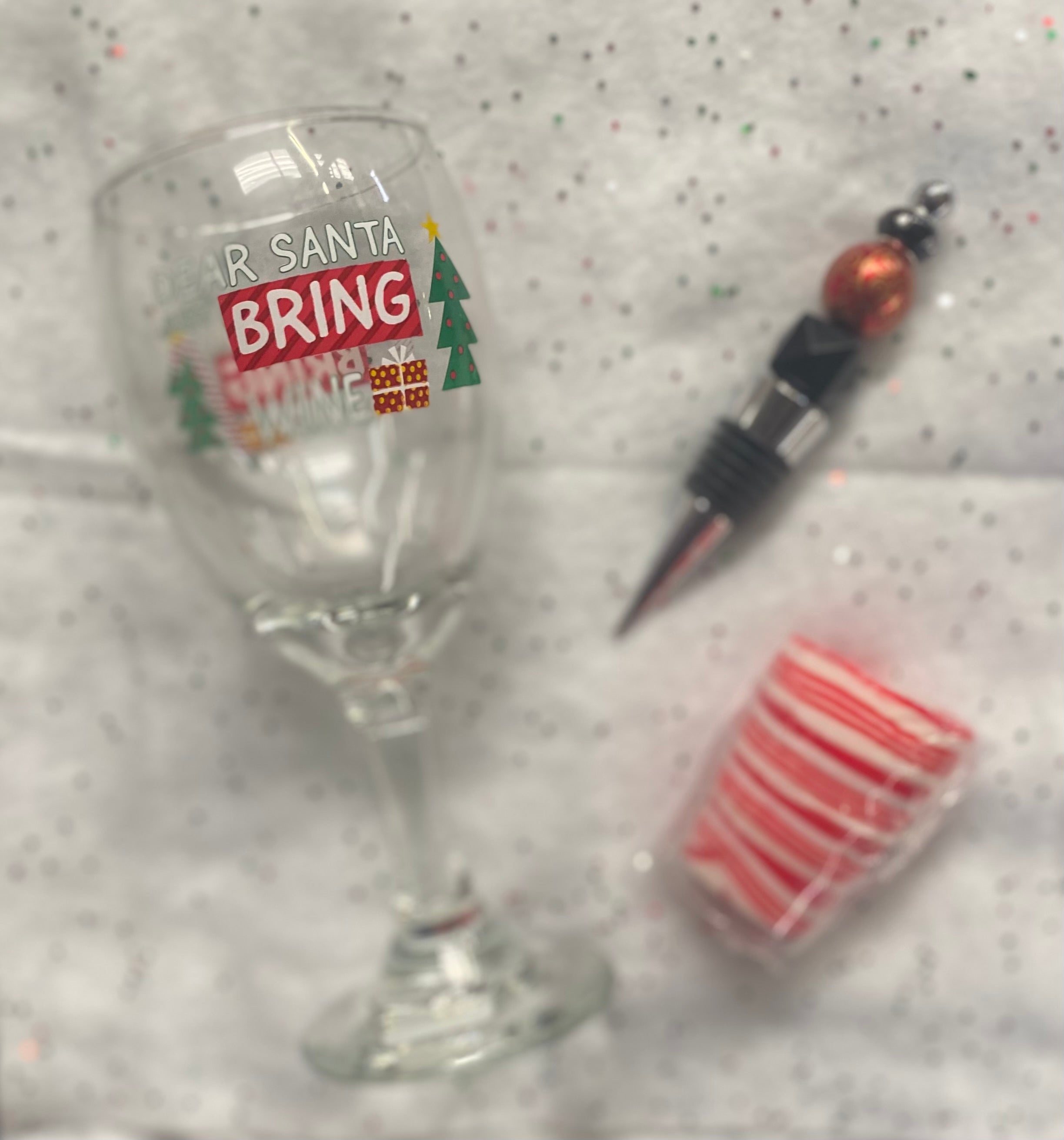 Christmas Wine Glass Gift Set