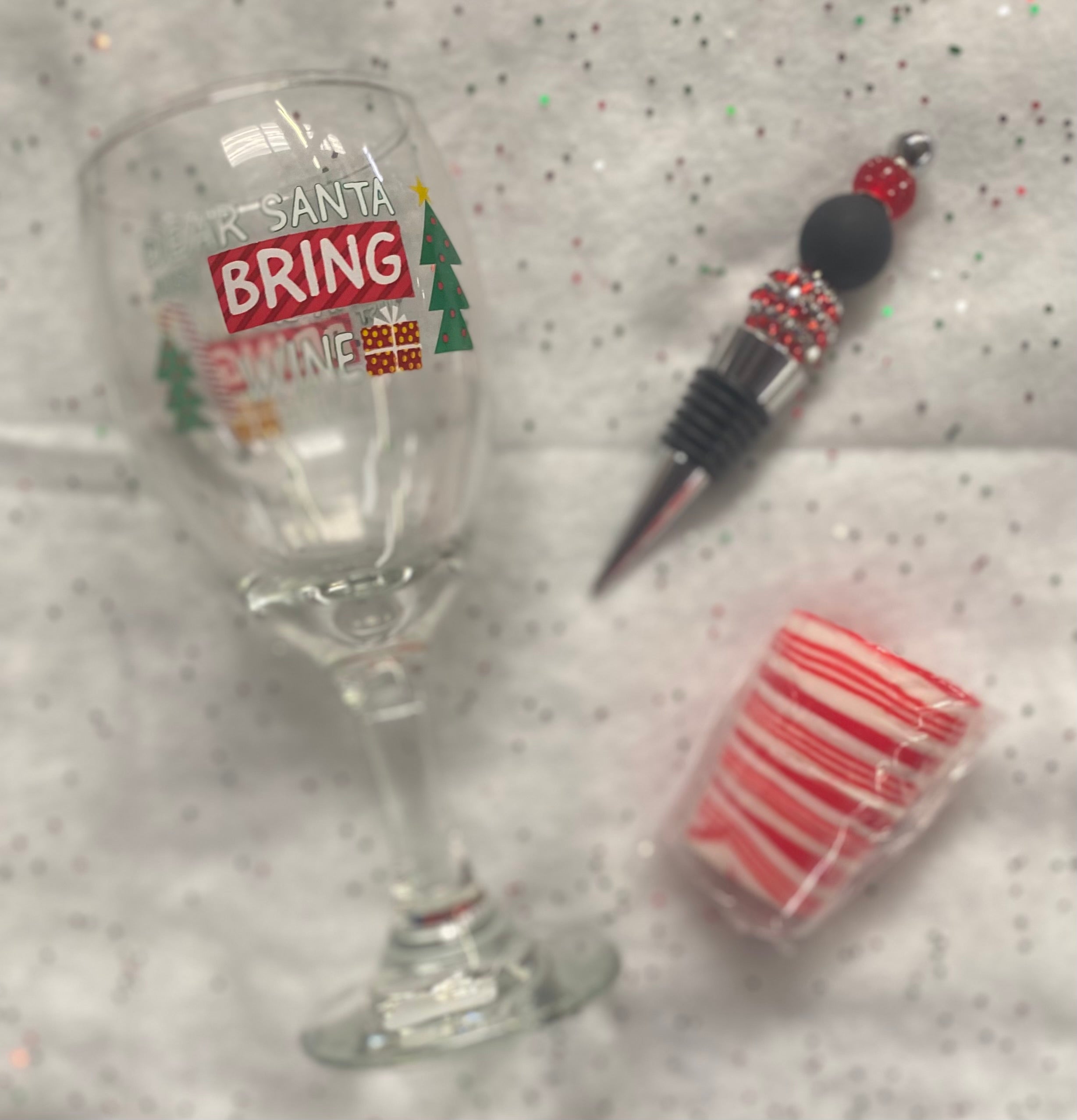 Christmas Wine Glass Gift Set