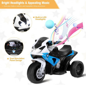 6V Kids 3 Wheels Riding BMW Licensed Electric Motorcycle