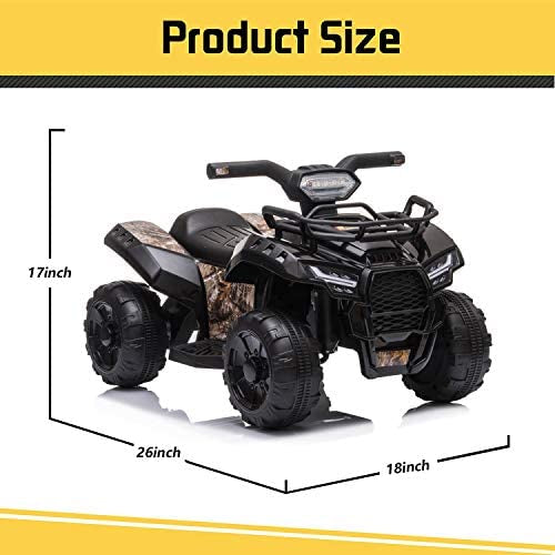 6V Kids ATV Quad Electric Ride On Car with LED Light and MP3